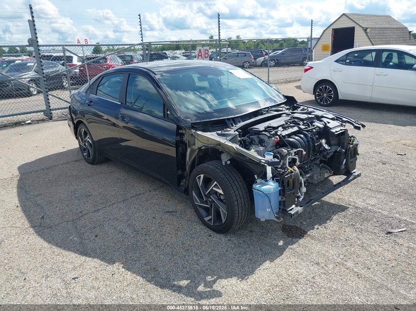 2024 Hyundai Elantra VIN KMHLP4DG7RU744817 IAAI salvage auction — FRONT & REAR, Salvage (Illinois), sold $4,700 on 2026-08-02 (photo 1)