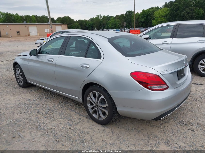 2018 Mercedes-benz C-klasse VIN 55SWF4KB0JU252704 IAAI salvage auction — FRONT END, Wait Title, sold $5,700 on 2026-08-12 (photo 3)