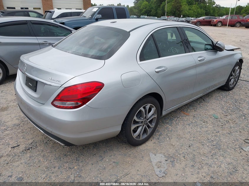2018 Mercedes-benz C-klasse VIN 55SWF4KB0JU252704 IAAI salvage auction — FRONT END, Wait Title, sold $5,700 on 2026-08-12 (photo 4)