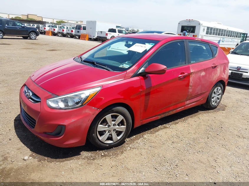 2017 Hyundai Accent VIN KMHCT5AE3HU351660 IAAI salvage auction — NORMAL WEAR, Clear - Dealer Only (California), sold $1,200 on 2026-07-06 (photo 2)