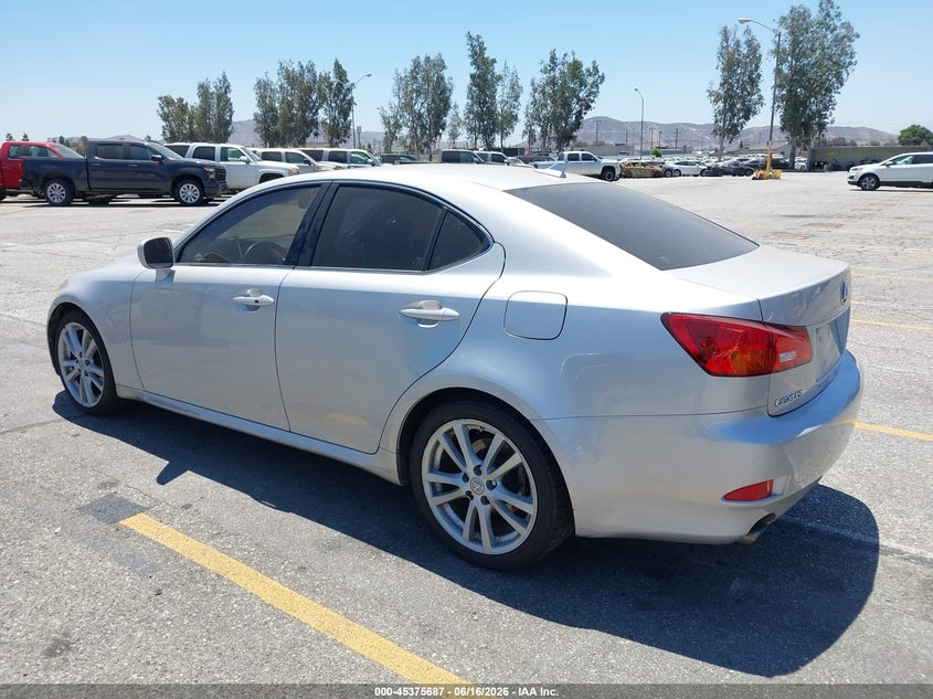 2007 Lexus Is 250 VIN JTHBK262272045767 IAAI salvage auction — SIDE, Salvage (California), sold $1,450 on 2026-07-16 (photo 3)