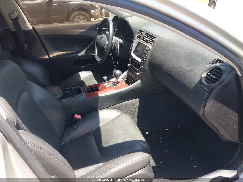 2007 Lexus Is 250 VIN JTHBK262272045767 IAAI salvage auction — SIDE, Salvage (California), sold $1,450 on 2026-07-16 (photo 5)