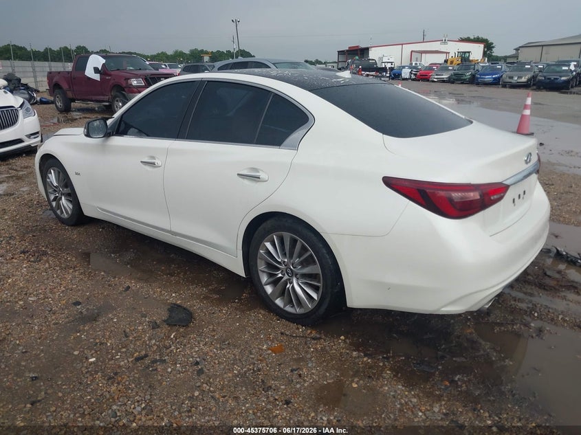 2018 Infiniti Q50 VIN JN1EV7AP5JM590849 IAAI salvage auction — ROOF, Clear (Alabama), sold $550 on 2026-07-09 (photo 3)