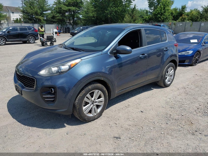 2018 Kia Sportage VIN KNDPMCAC3J7422043 IAAI salvage auction — REAR END, Salvage (New Jersey), sold $2,950 on 2026-08-01 (photo 2)