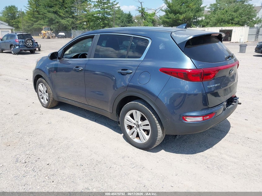 2018 Kia Sportage VIN KNDPMCAC3J7422043 IAAI salvage auction — REAR END, Salvage (New Jersey), sold $2,950 on 2026-08-01 (photo 3)