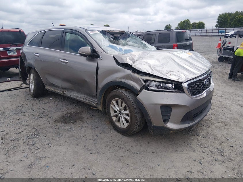 2019 Kia Sorento VIN 5XYPG4A37KG530442 IAAI salvage auction — ROLLOVER, Salvage Title, sold $450 on 2026-07-29 (photo 1)