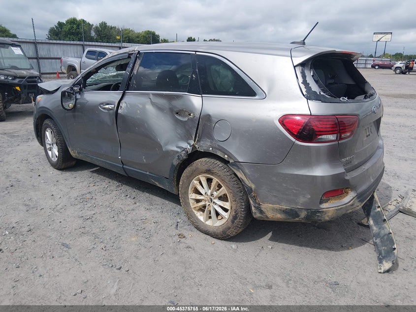 2019 Kia Sorento VIN 5XYPG4A37KG530442 IAAI salvage auction — ROLLOVER, Salvage Title, sold $450 on 2026-07-29 (photo 3)