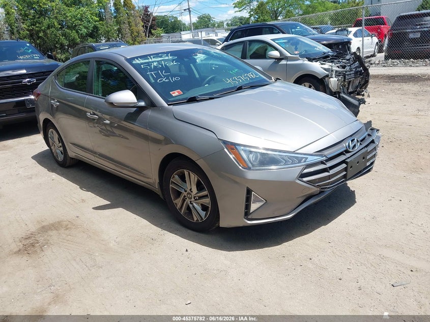 2020 Hyundai Elantra VIN KMHD84LF0LU938140 IAAI salvage auction — LEFT FRONT, Salvage (Rhode Island), sold $2,900 on 2026-07-28 (photo 1)
