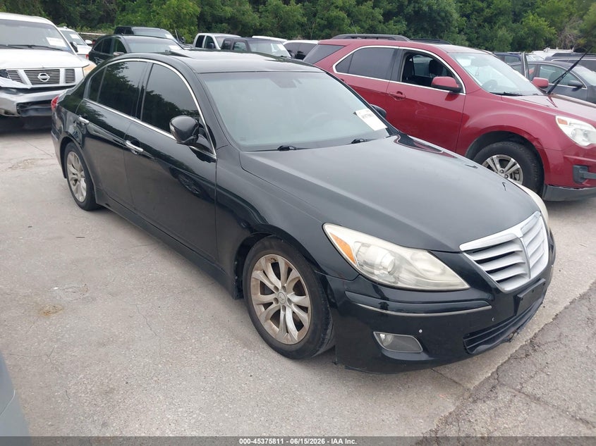 2012 Hyundai Genesis VIN KMHGC4DD1CU194833 IAAI salvage auction — NORMAL WEAR, Original (Texas), sold $600 on 2026-07-06 (photo 1)