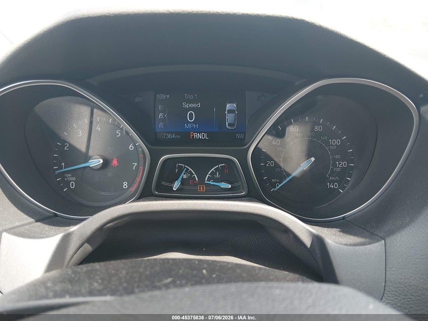 2018 Ford Focus VIN 1FADP3F2XJL328782 IAAI salvage auction — NORMAL WEAR, Sf97 (Maryland), sold $7,300 on 2026-08-18 (photo 7)