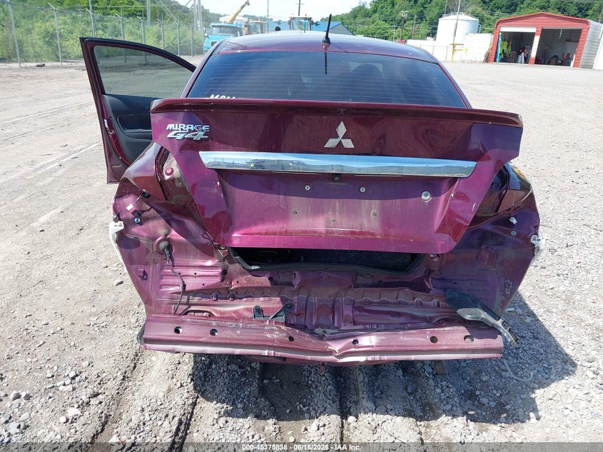 2022 Mitsubishi Mirage VIN ML32FUFJ2NHF06149 IAAI salvage auction — REAR END, Salvage Title, sold $2,800 on 2026-08-20 (photo 6)