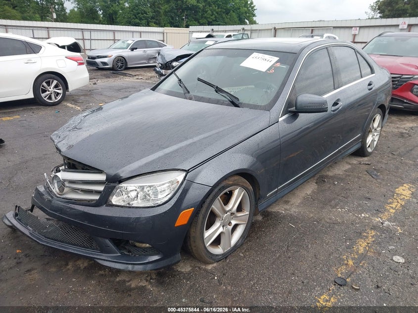 2011 Mercedes-benz C-klasse VIN WDDGF8BB8BR175742 IAAI salvage auction — FRONT END, Salvage (Georgia), sold $375 on 2026-08-12 (photo 2)