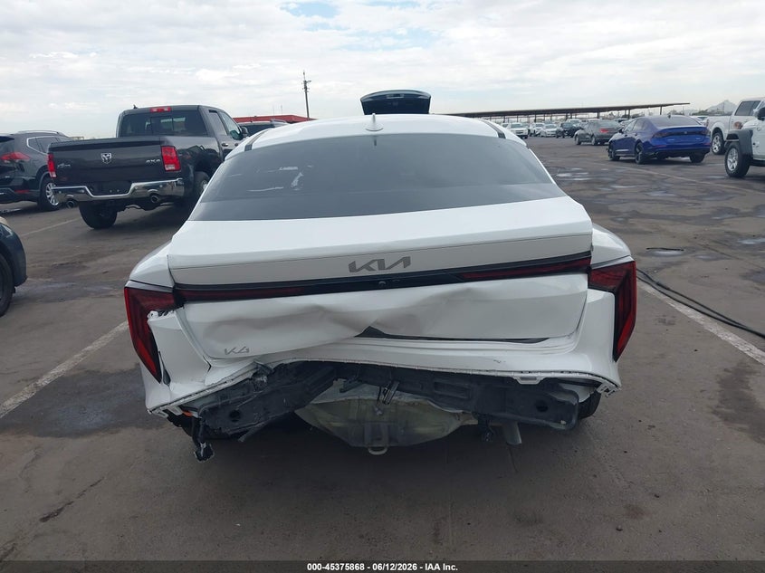 2025 Kia K4 VIN 3KPFT4DE6SE144967 IAAI salvage auction — REAR END, Salvage Title, sold $7,500 on 2026-08-01 (photo 6)