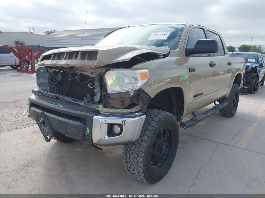 2017 Toyota Tundra VIN 5TFDW5F19HX630776 IAAI salvage auction — FRONT END, Original (Texas), sold $12,700 on 2026-07-27 (photo 2)