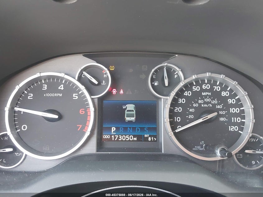 2017 Toyota Tundra VIN 5TFDW5F19HX630776 IAAI salvage auction — FRONT END, Original (Texas), sold $12,700 on 2026-07-27 (photo 7)