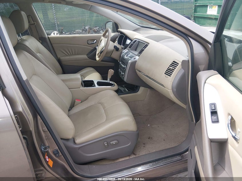 2009 Nissan Murano VIN JN8AZ18W89W206948 IAAI salvage auction — FRONT END, Salvage (Pennsylvania), sold $700 on 2026-07-10 (photo 5)