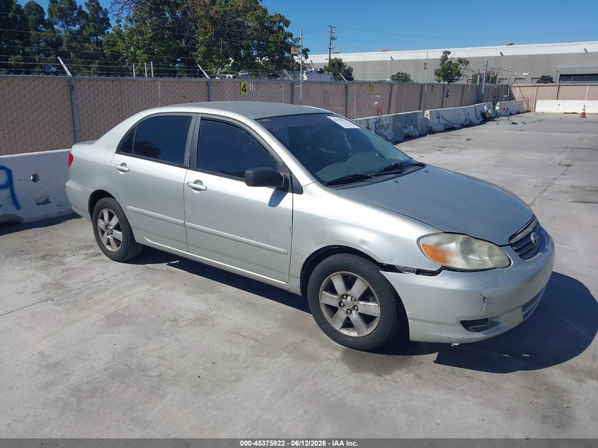 2004 Toyota Corolla VIN JTDBR38E342022620 IAAI salvage auction — NORMAL WEAR, Clear - Dealer Only (California), sold $875 on 2026-07-06 (photo 1)