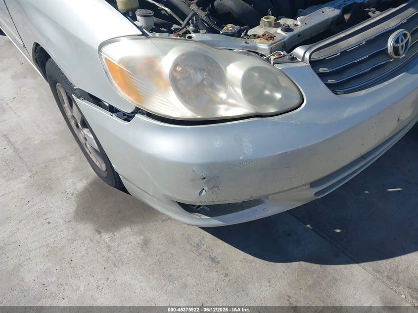 2004 Toyota Corolla VIN JTDBR38E342022620 IAAI salvage auction — NORMAL WEAR, Clear - Dealer Only (California), sold $875 on 2026-07-06 (photo 6)