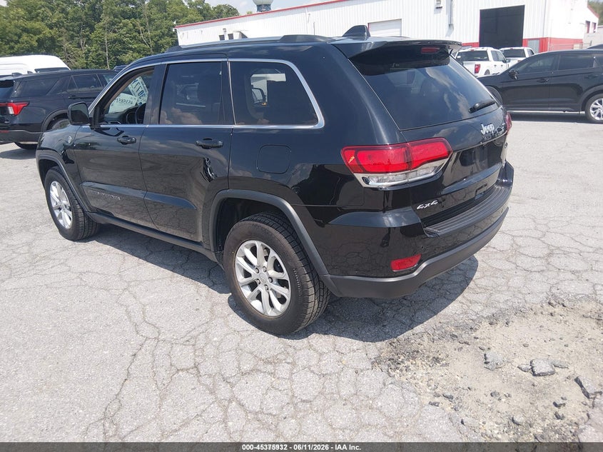 2021 Jeep Grand cherokee VIN 1C4RJFAG6MC793652 IAAI salvage auction — NORMAL WEAR, Sf97 (Maryland), sold $13,700 on 2026-08-31 (photo 3)