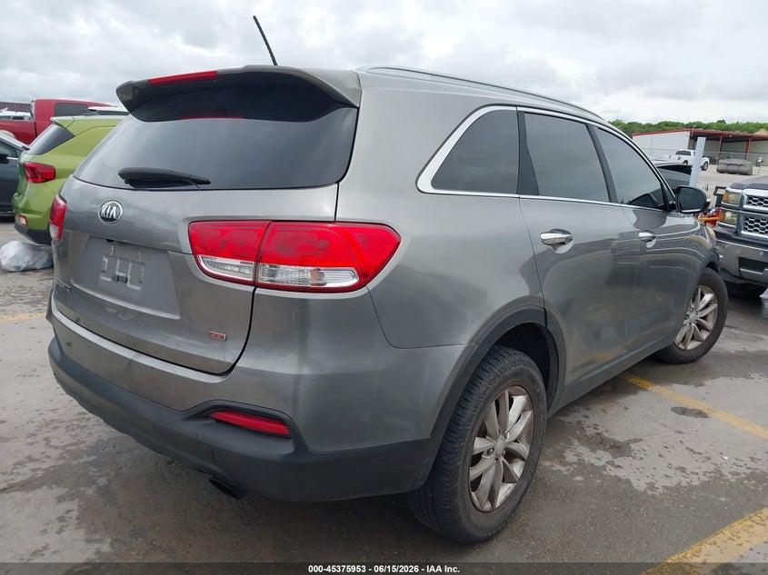 2016 Kia Sorento VIN 5XYPG4A37GG101065 IAAI salvage auction — LEFT FRONT, Salvage (Texas), sold $925 on 2026-07-17 (photo 4)