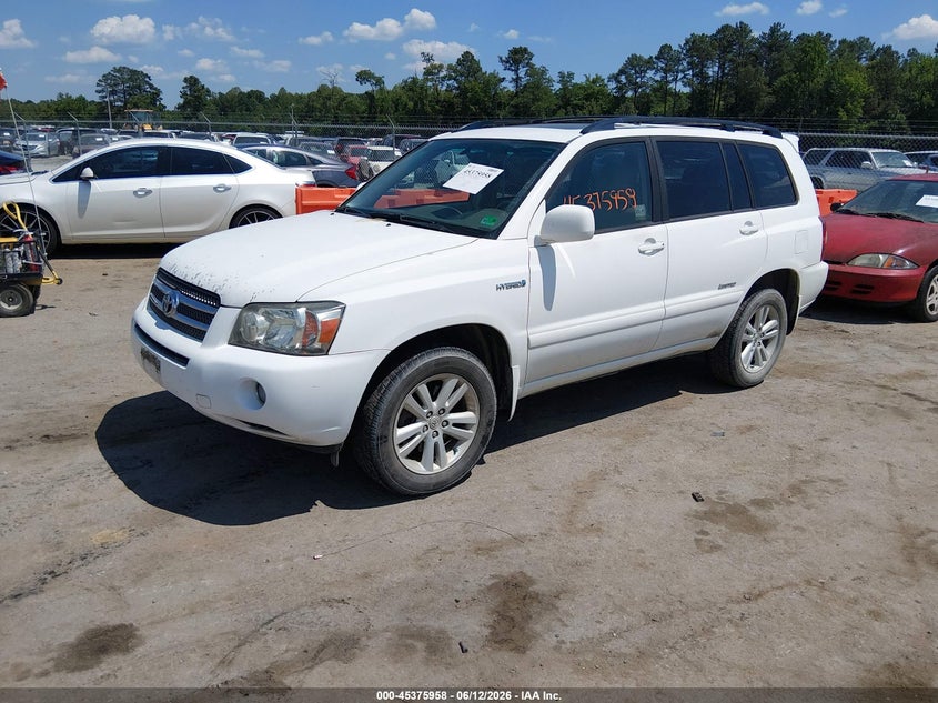 2007 Toyota Highlander VIN JTEGW21A270018229 IAAI salvage auction — RIGHT REAR, Clear (Virginia), sold $550 on 2026-07-10 (photo 2)