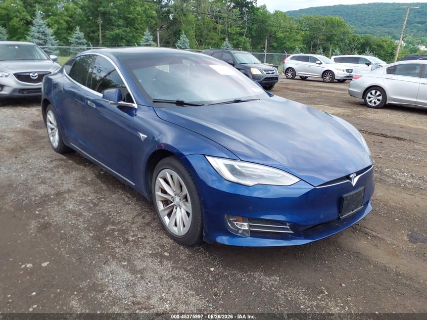 2018 Tesla Model s VIN 5YJSA1E27JF265071 IAAI salvage auction — REAR END, Mv-907A (New York), sold $7,800 on 2026-07-10 (photo 1)
