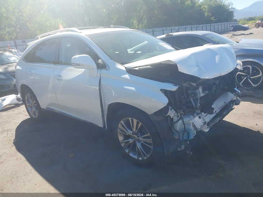 2013 Lexus Rx VIN JTJBC1BA9D2055002 IAAI salvage auction — FRONT END, Salvage (Utah), sold $1,550 on 2026-07-30 (photo 1)