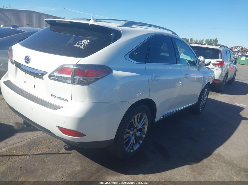 2013 Lexus Rx VIN JTJBC1BA9D2055002 IAAI salvage auction — FRONT END, Salvage (Utah), sold $1,550 on 2026-07-30 (photo 4)