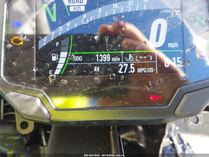 2025 Kawasaki Zx VIN JKBZXJJ18SA030138 IAAI salvage auction — FRONT END, Mv-907A (New York), sold $75 on 2026-07-08 (photo 7)