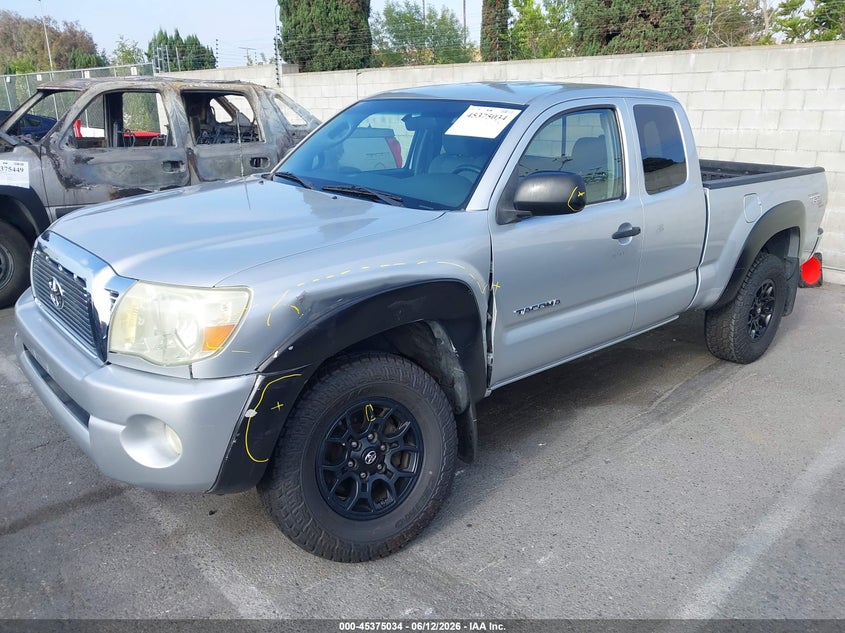 2005 Toyota Tacoma VIN 5TETU62N45Z108044 IAAI salvage auction — LEFT FRONT, Salvage (California), sold $4,950 on 2026-07-30 (photo 2)