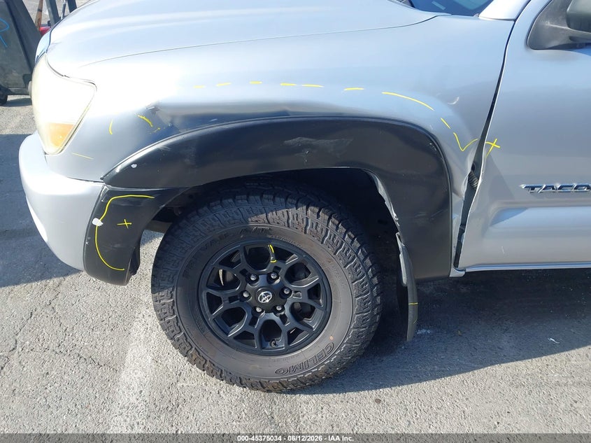 2005 Toyota Tacoma VIN 5TETU62N45Z108044 IAAI salvage auction — LEFT FRONT, Salvage (California), sold $4,950 on 2026-07-30 (photo 6)