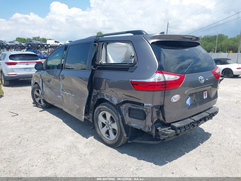 2018 Toyota Sienna VIN 5TDKZ3DC9JS954586 IAAI salvage auction — LEFT SIDE, Rebuildable (Florida), sold $5,050 on 2026-07-07 (photo 3)