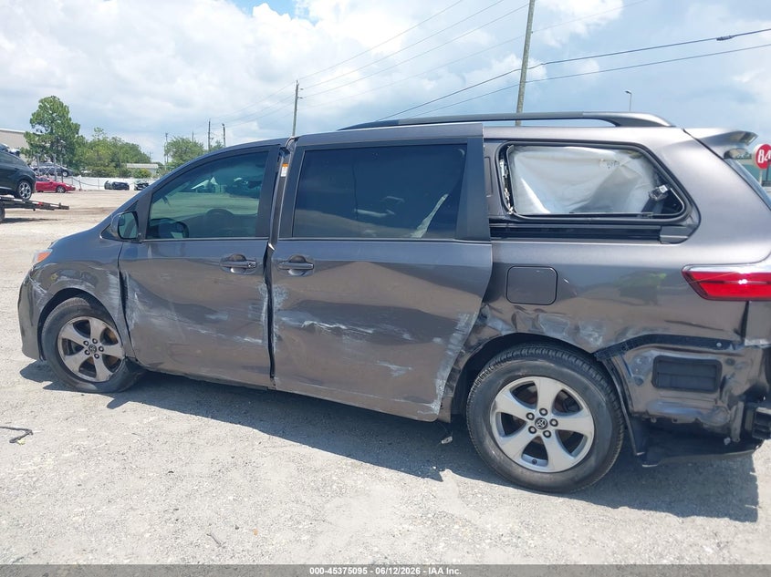 2018 Toyota Sienna VIN 5TDKZ3DC9JS954586 IAAI salvage auction — LEFT SIDE, Rebuildable (Florida), sold $5,050 on 2026-07-07 (photo 6)