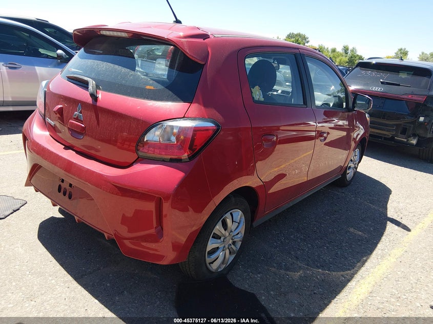 2022 Mitsubishi Mirage VIN ML32AUHJ8NH008918 IAAI salvage auction — LEFT FRONT, Salvage (Colorado), sold $1,850 on 2026-07-14 (photo 4)