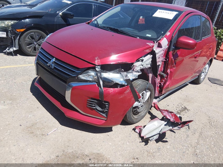 2022 Mitsubishi Mirage VIN ML32AUHJ8NH008918 IAAI salvage auction — LEFT FRONT, Salvage (Colorado), sold $1,850 on 2026-07-14 (photo 6)