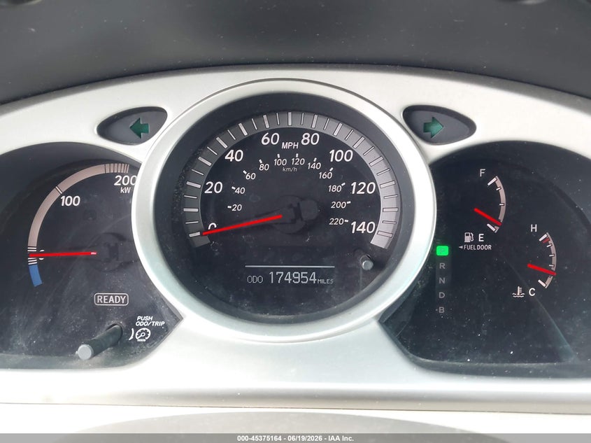2006 Toyota Highlander hybrid VIN JTEDW21A260015994 IAAI salvage auction — FRONT & REAR, Salvage (Georgia), sold $675 on 2026-07-09 (photo 7)
