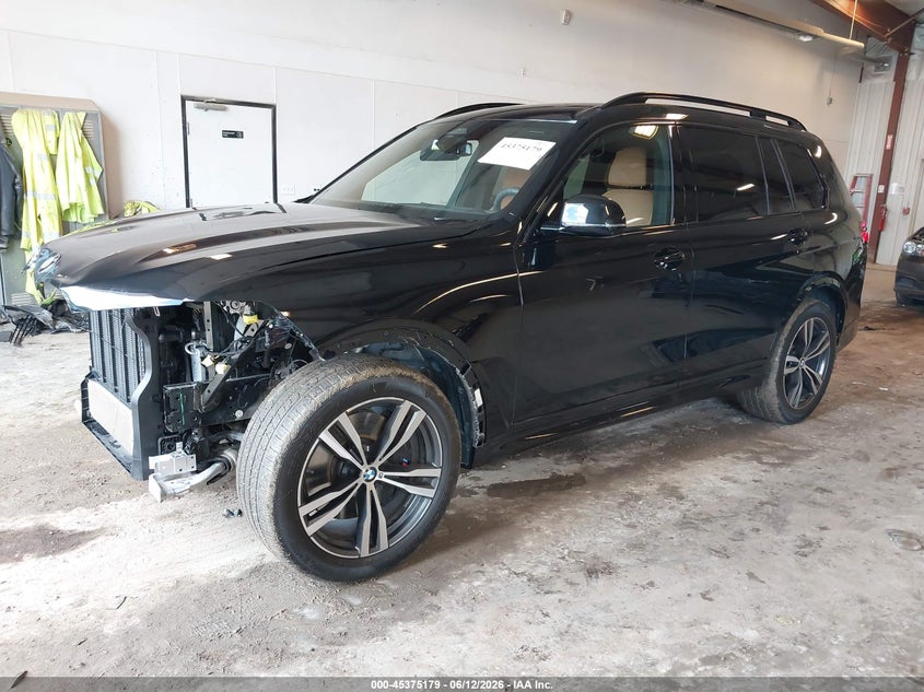 2026 BMW X7 VIN 5UX23EM05T9330609 IAAI salvage auction — FRONT END, Clear (Michigan), sold $50,750 on 2026-07-06 (photo 2)