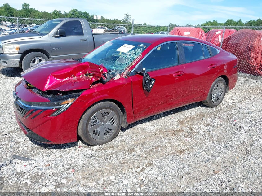 2026 Nissan Sentra VIN 3N1AB9CV4TY253832 IAAI salvage auction — FRONT END, Salvage (South Carolina), sold $5,600 on 2026-08-01 (photo 2)
