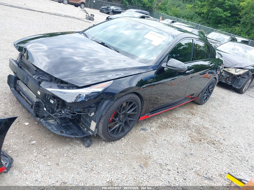 2022 Hyundai Elantra n VIN KMHLW4AK9NU004837 IAAI salvage auction — FRONT END, Salvage (Ohio), sold $5,100 on 2026-07-11 (photo 2)