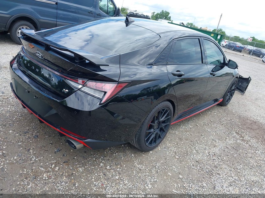 2022 Hyundai Elantra n VIN KMHLW4AK9NU004837 IAAI salvage auction — FRONT END, Salvage (Ohio), sold $5,100 on 2026-07-11 (photo 4)