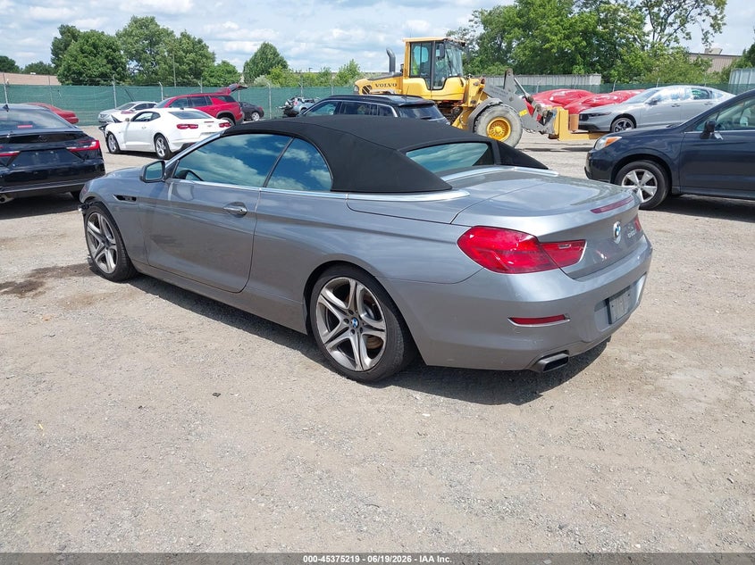 2012 BMW 6er VIN WBALZ3C51CDL70475 IAAI salvage auction — FRONT END, Salvage (Pennsylvania), sold $1,500 on 2026-07-24 (photo 3)