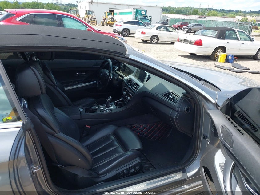2012 BMW 6er VIN WBALZ3C51CDL70475 IAAI salvage auction — FRONT END, Salvage (Pennsylvania), sold $1,500 on 2026-07-24 (photo 5)