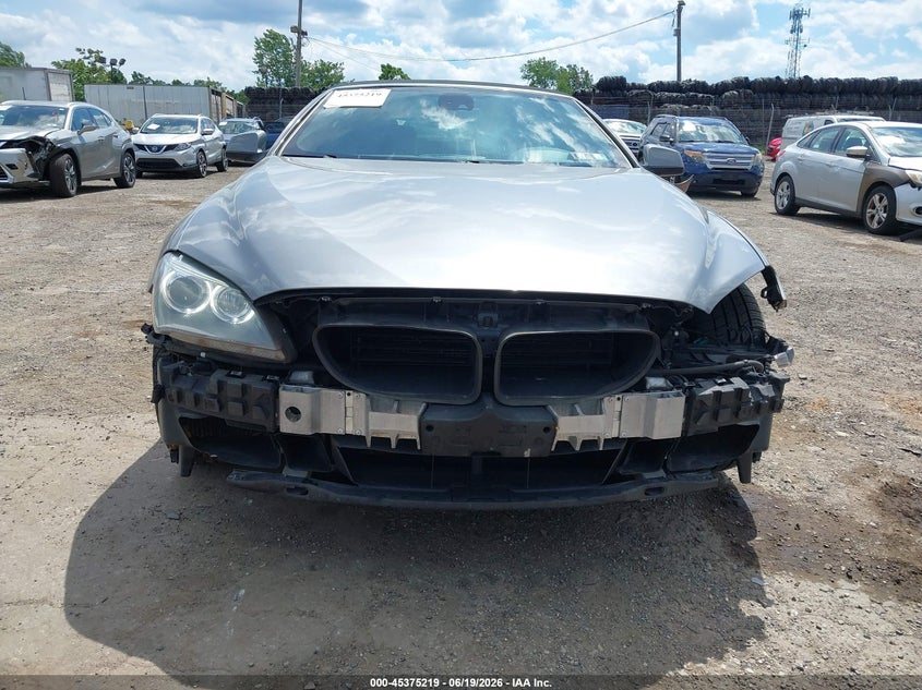 2012 BMW 6er VIN WBALZ3C51CDL70475 IAAI salvage auction — FRONT END, Salvage (Pennsylvania), sold $1,500 on 2026-07-24 (photo 6)