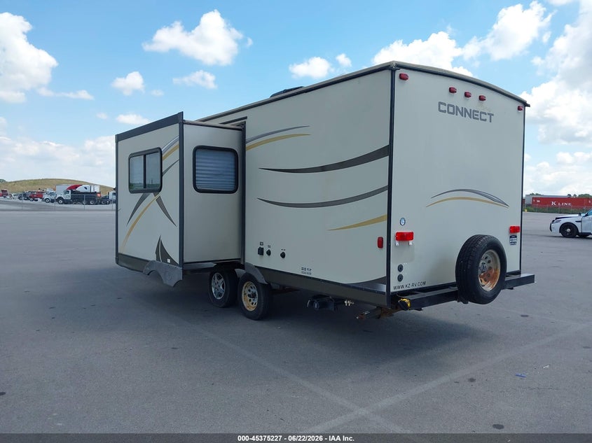 2014 Kz Connect VIN 4EZTL2532E8129304 IAAI salvage auction — HAIL, Salvage (Nebraska), sold $525 on 2026-07-30 (photo 3)