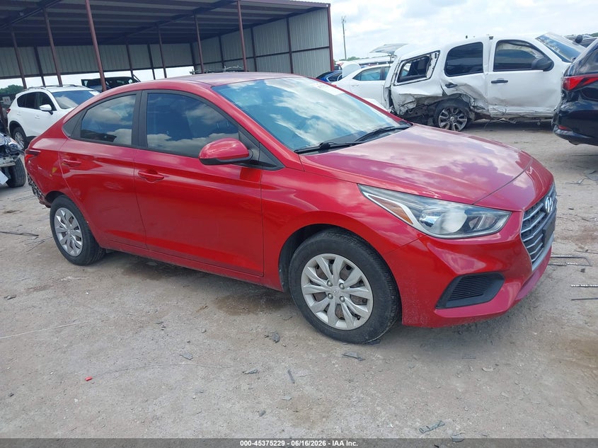 2020 Hyundai Accent VIN 3KPC24A64LE118498 IAAI salvage auction — REAR END, Salvage (Texas), sold $2,200 on 2026-08-26 (photo 1)