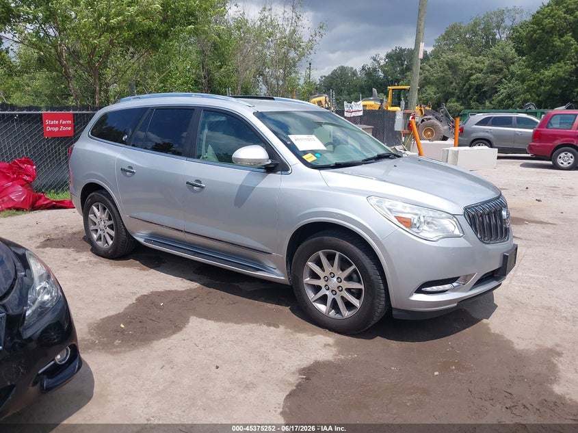 2017 Buick Enclave VIN 5GAKRAKD9HJ219230 IAAI salvage auction — LEFT SIDE, Salvage (Missouri), sold $2,925 on 2026-07-29 (photo 1)