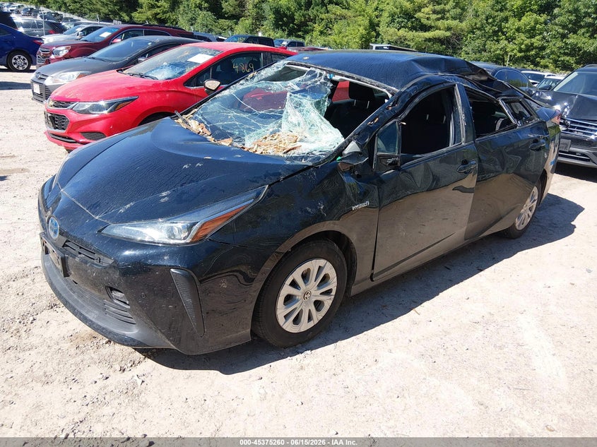 2019 Toyota Prius VIN JTDKARFU6K3100240 IAAI salvage auction — STORM DAMAGE, Junk Bill Of Sale Mv2459 (Wisconsin), sold $1,250 on 2026-07-15 (photo 2)