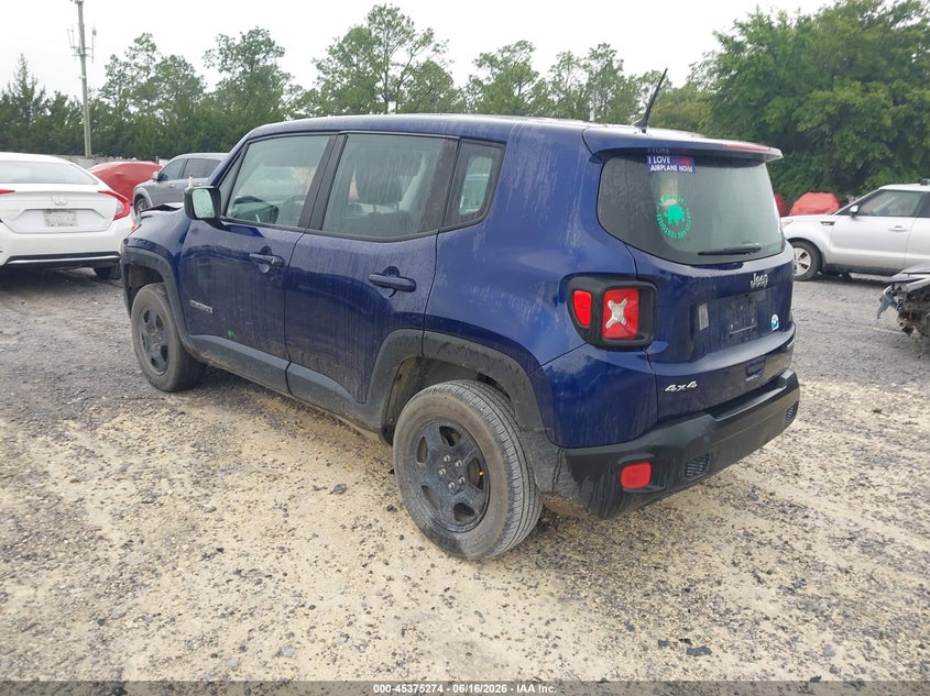 2018 Jeep Renegade VIN ZACCJBAB8JPJ56687 IAAI salvage auction — FRONT END, Salvage Title, sold $1,400 on 2026-08-12 (photo 3)