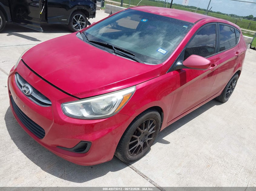 2015 Hyundai Accent VIN KMHCT5AE2FU213654 IAAI salvage auction — NORMAL WEAR, Original (Texas), sold $600 on 2026-07-10 (photo 2)