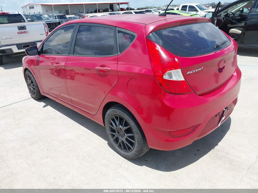 2015 Hyundai Accent VIN KMHCT5AE2FU213654 IAAI salvage auction — NORMAL WEAR, Original (Texas), sold $600 on 2026-07-10 (photo 3)
